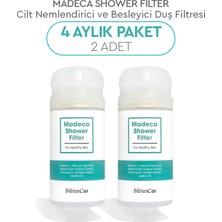Bibimcos Madeca Shower Filter 160G - Cilt Nemlendirici ve Besleyici Duş Filtresi 2\'li (4 Aylık Paket)