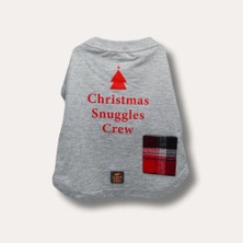 Asky&Erd Christmas Snuggles Crew Tshirt | Winter Fog
