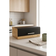 Cooker Viona Metal Kapaklı Bambu Ekmek Kutusu CKR4540