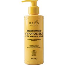 BEE'O Organik Sertifikalı Propolisli Yüz Yıkama Jeli 200 ml - Makyaj Temizlemeye Yardımcı