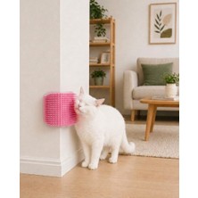 Hayal Patishop Pembe Duvara Monte Kedi Kaşıma Aparatı Köşe Masaj Fırçası Tüy Toplayıcı Tarak