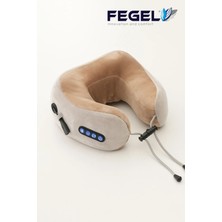 Fegel FG-01 6D Çift Yönlü Isıtmalı Şarjlı Memory Foam Masajlı Boyun Yastığı