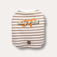 Asky&Erd Heritage Stripe Tshirt | Oat Latte