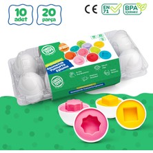 Circle Toys 10’lu Geometrik Yumurta Eşleme Oyunu 