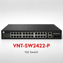 Venot VNT-SW2422-P 24 Port Poe 2xuplink 2xsfp Gıga  Poe Swıtch 370W