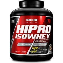 Hipro Isowhey 1800 gr Hardline Nutrition Çikolatalı İzole Protein Tozu Hızlı Emilim Sağlar