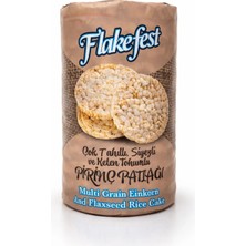 Flakefest Çok Tahıllı Siyezli ve Keten Tohumlu Pirinç Patlağı 3x 100 gr