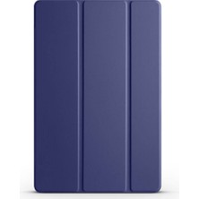Zore Galaxy Tab A9 Uyumlu Nvth Smart Cover Standlı 1-1 Kılıf-Lacivert