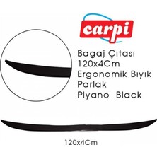 Carub Çıta Spoiler Piano Black Bagaj Üst 120X4 Ergonomik Bıyık Carpi BR2790109