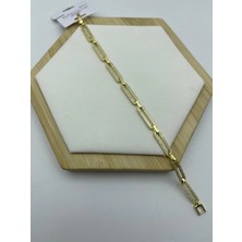 Biju Ymz Xuping Ymz Taşlı Gold Çelik Bileklik - 26YMZB27