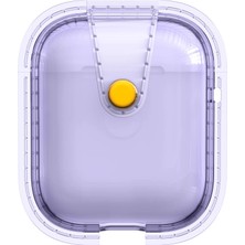 Zore Airpods Uyumlu Nvth Airbag 33 Darbelere Karşı Dayanıklı Magnetik Kılıf-Mor