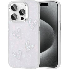 Zore Apple iPhone 15 Pro Kılıf Kabartma Figürlü Parlak Nvth Eralli Silikon Kapak-Kalp