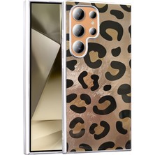 Zore Galaxy S23 Ultra Kılıf Desenli Nvth Mep Kapak - Gold Leopar
