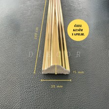 Diecor Dekoratif Polistren 1 Adet Gold-Altın 2,5 cm Duvar Çıtası