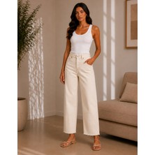 Cns Woman Karol Açık Krem Push-Up Pantolon