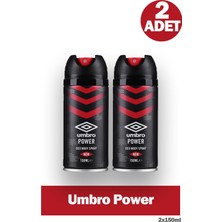 Umbro Power Erkek Deodorant Sprey 150 ml 2 Adet
