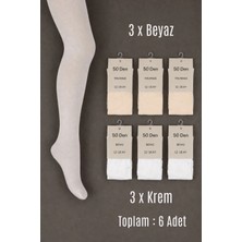 Cantoy Muz Külotlu Çorap 12-18 Ay 50 Den 6 Adet