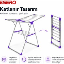 Esero CC010 Katlanabilir Çamaşır Kurutmalığı 20 kg Kapasiteli Alüminyum Metal Kurutma Askısı