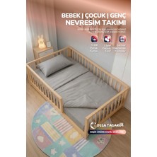 Yasetex Tasarım %100 Pamuk Poplin Çocuk Genç Nevresim Takımı 3 Parça Lastikli Çarşaflı Nevresim Set 100X200