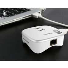 Dorasan Baseus Çok Fonsiyonlu Notebook Adaptörü Hub Dual USB 3.0 RJ45 TF/SD-(5775)