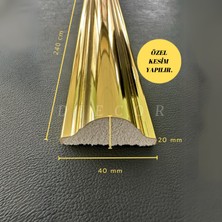 Diecor Dekoratif Polistren 1 Adet Gold 4 cm Duvar Çıtası