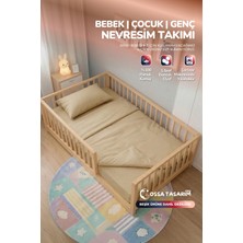 Yasetex Tasarım %100 Pamuk Poplin Çocuk Genç Nevresim Takımı 3 Parça Lastikli Çarşaflı Nevresim Set 100X200