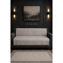 Hig Store Ziza Koltuk Örtüsü %100 Pamuklu Saçaklı Çift Taraflı 170X210 Ebat Bohem Koltuk Çekyat Berjer Örtüsü Oturma ve Sırt Bölgesi