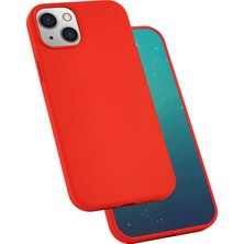 Zore iPhone 13 Mini Uyumlu Nvth Silk Silikon-Kırmızı