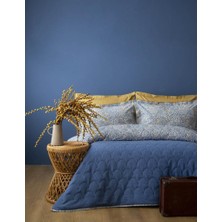 Apricitas Home Rıva Indıgo Çift Kişilik Double Face Pike Takımı