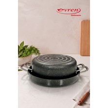 EVREN MUTFAK Evren, 24 cm Sarma Dolmalık Kapama Tenceresi Yapışmaz Taban Non-Stick 2,5 Lt