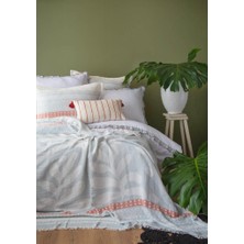 Apricitas Home Zest Mavi Çift Kişilik Nevresim&yatak Örtüsü Set