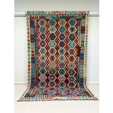 Afgan Halı El Dokuma Afgan Kilim  Çift Taraf Kullanım Kök Boya 200 x 307 cm