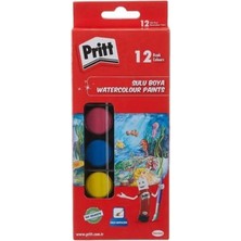 Ed Kırtasiye 12LI Suluboya Seti |çocuklar Için Sulu Boya Seti| Pritt