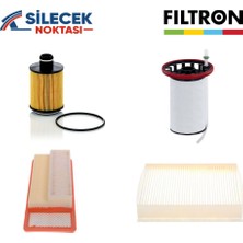 Fıltron Fiat Egea 1.3 D Multijet Euro5 Adbluesuz Araç Periyodik Bakım Seti Filtron ( Hava + Yağ + Yakıt + Karbonsuz Polen Filtreleri )