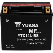 Yuasa YTX14L-BS 12V 12AH 200A Agm Bakımsız Motosiklet Aküsü Harley
