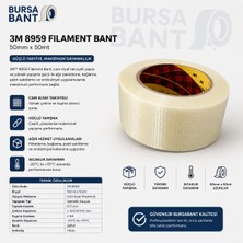 3m 8959 Filament Bant Enine Boyuna 50MMX50MT