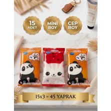 Vesta Concept 15X3 Paket 45 Yaprak Mini Islak Mendil - Hayvan Figürlü Cep Boy Islak Havlu
