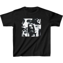 Tarz Yeri Baskılı T-Shirt - Siyah -