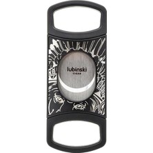 Lubinski V-Kesim-Düz Kesim Sehpalı Puro Makası Double Cutter SIYAH(60RING)