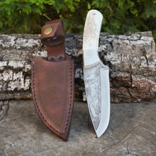 Köse Mehmet Koç Gravürü Işlemeli - N690 Çeliği - Magnezyum Çubuklu