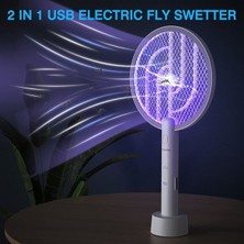Empressco USB Şarjlı Uv Işıklı Elektrikli Sivrisinek Öldürücü Raket