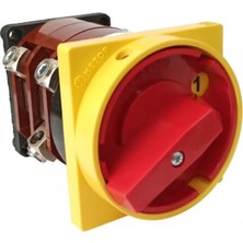 Metop MTX051-025 Pako Şalter, Sarı Kırmızı 3X25A+N