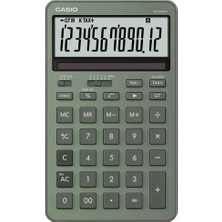 Casio JW-200DQ-GN 12 Hane Puslu Yeşil Masa Üstü Hesap Makinesi