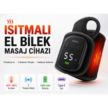 Smayling Isıtmalı El Bilek Masaj Cihazı 5 Kademe Sıcaklık Ayarlı 3 Kademeli Titreşimli Kablosuz Bilek Destekleyici Masaj Bandı