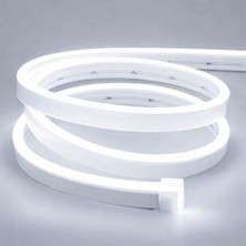 Sakin Enerji Neon Şerit LED 12V Volt Esnek Silikonlu Aydınlatma + Fiş Dahil Tak Çalıştır