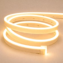 Sakin Enerji Neon Şerit LED 12V Volt Esnek Silikonlu Aydınlatma + Fiş Dahil Tak Çalıştır