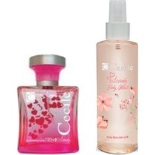 Cecile Lovely EDT 100 ml Kadın Parfüm + Lovely Body Mist Sprey 150 ml Hediyelik Seti