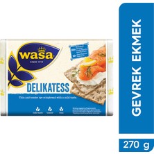 Wasa 270 g İnce Gevrek Ekmek Delikatess Koruyucu ve Renklendirici İçermez, Tam Tahıl
