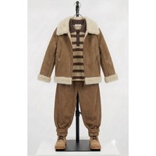 Asus Deri -Lush - Hakiki Kuzu Kürklü Süet Çocuk Ceket /unisex
