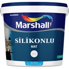 Marshall Silikonlu Mat Su Bazlı Silinebilir Iç Cephe Boyası Bw Baz Beyaz 2,5 L